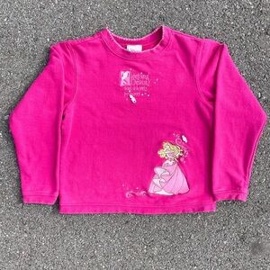 Sleeping Beauty Vtg 1990s Disney Store Distressed Sweatshirt Youth (M 7/8)